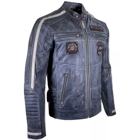AFFLICTION Men's Jacket VELOCITY LEATHER JACKET - Picture 11 of 12